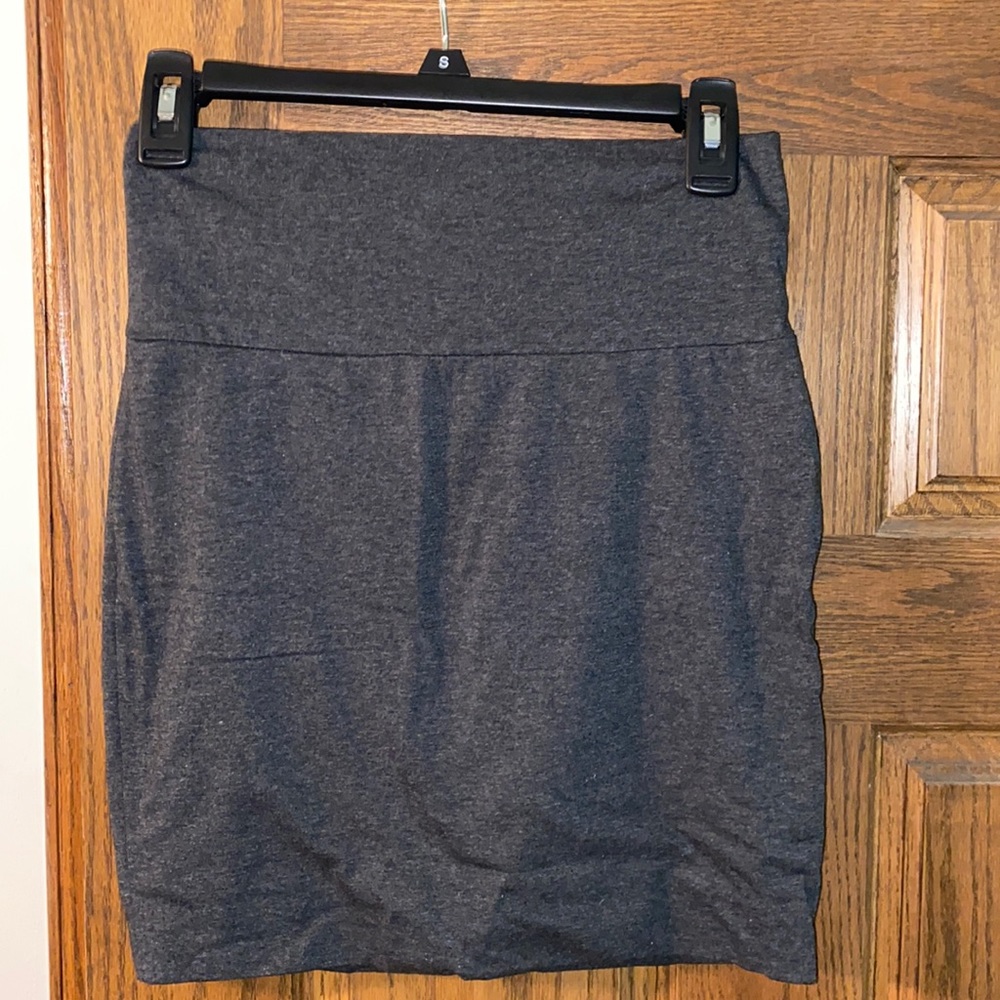 Grey Pencil Skirt